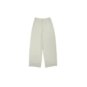 Wool Wide Leg Pants in White