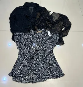 Y2K womenswear Black themed coloured Tops (FF-042)